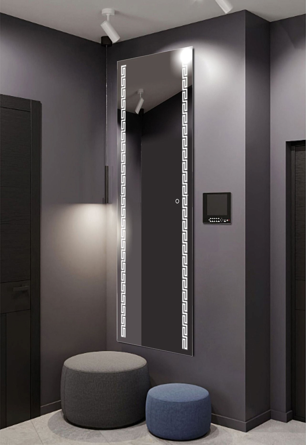 Прямоугольное зеркало с подсветкой А080К Прямоугольное зеркало с подсветкой А080К