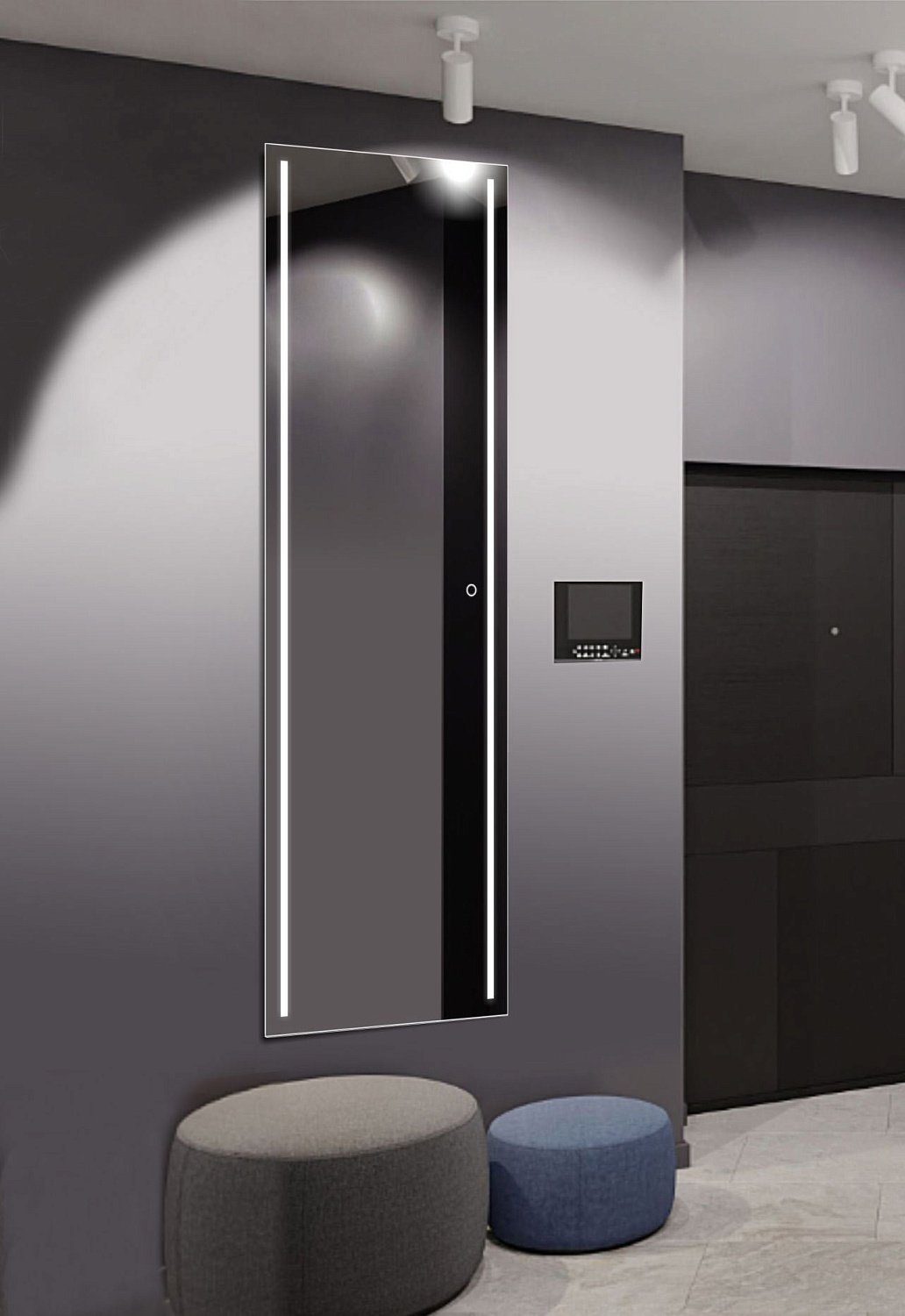 Прямоугольное зеркало с подсветкой А052К Прямоугольное зеркало с подсветкой А052К