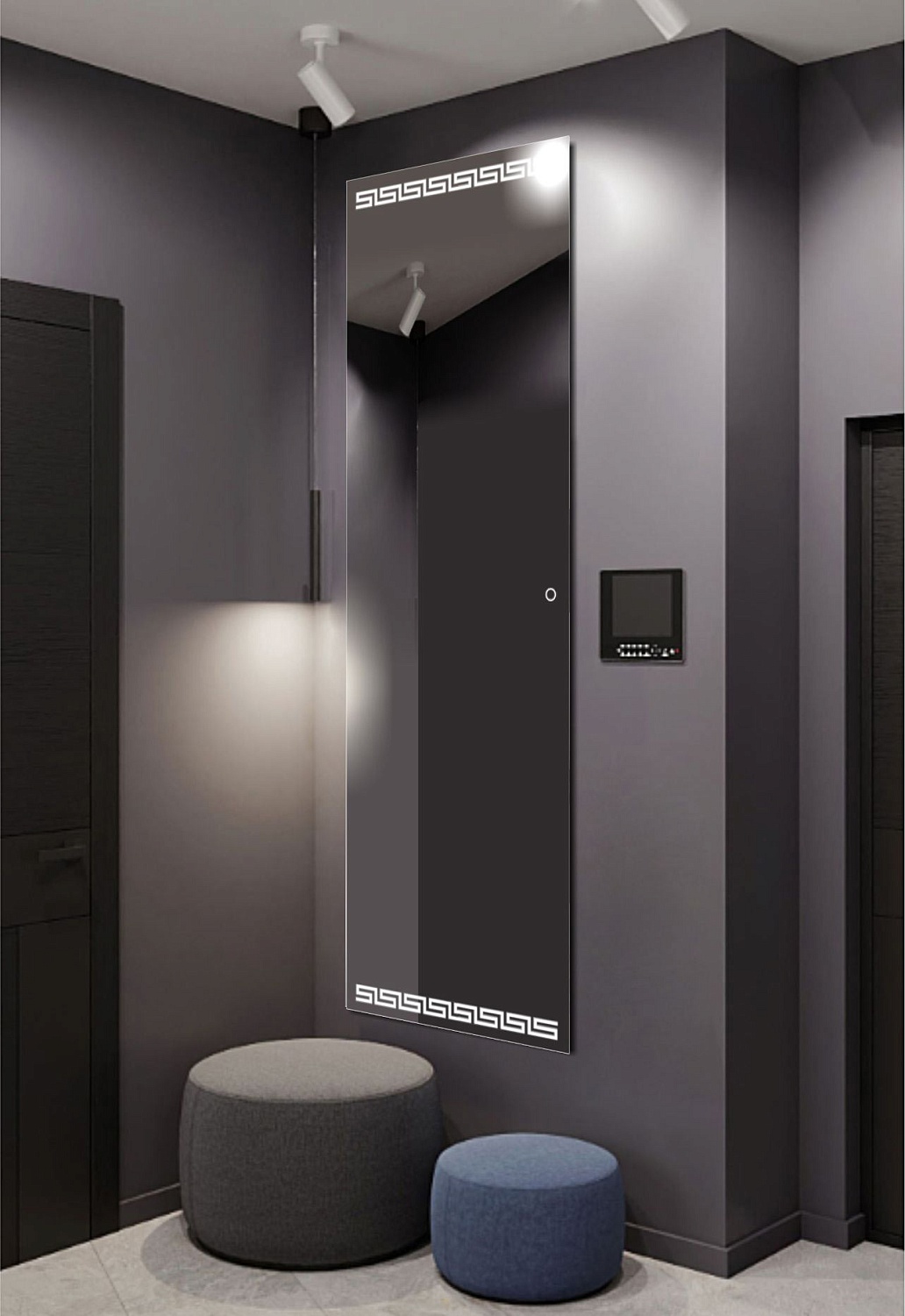 Прямоугольное зеркало с подсветкой А080К Прямоугольное зеркало с подсветкой А080К