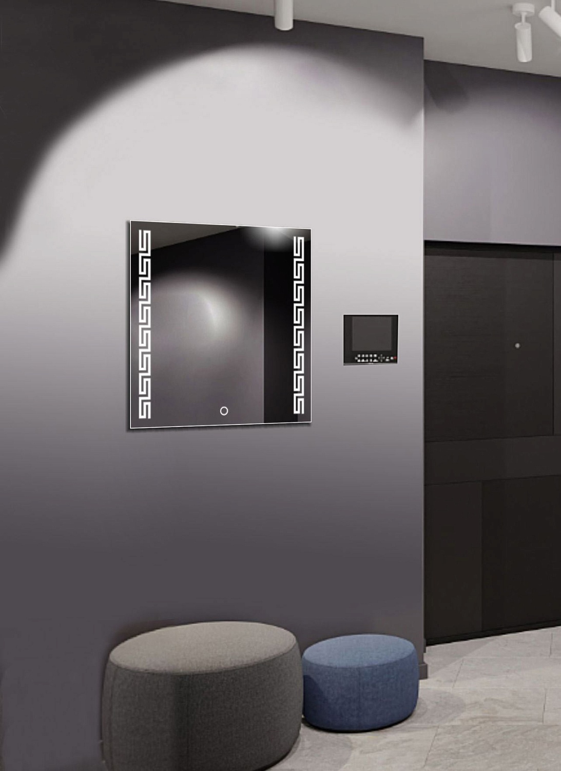 Квадратное зеркало с подсветкой А081К