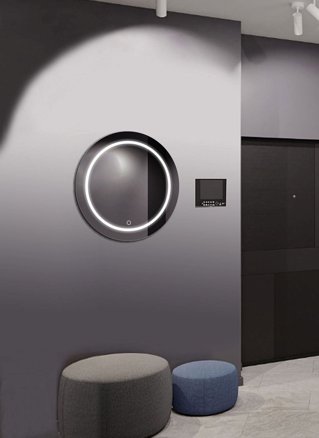 Круглое зеркало с подсветкой А071К