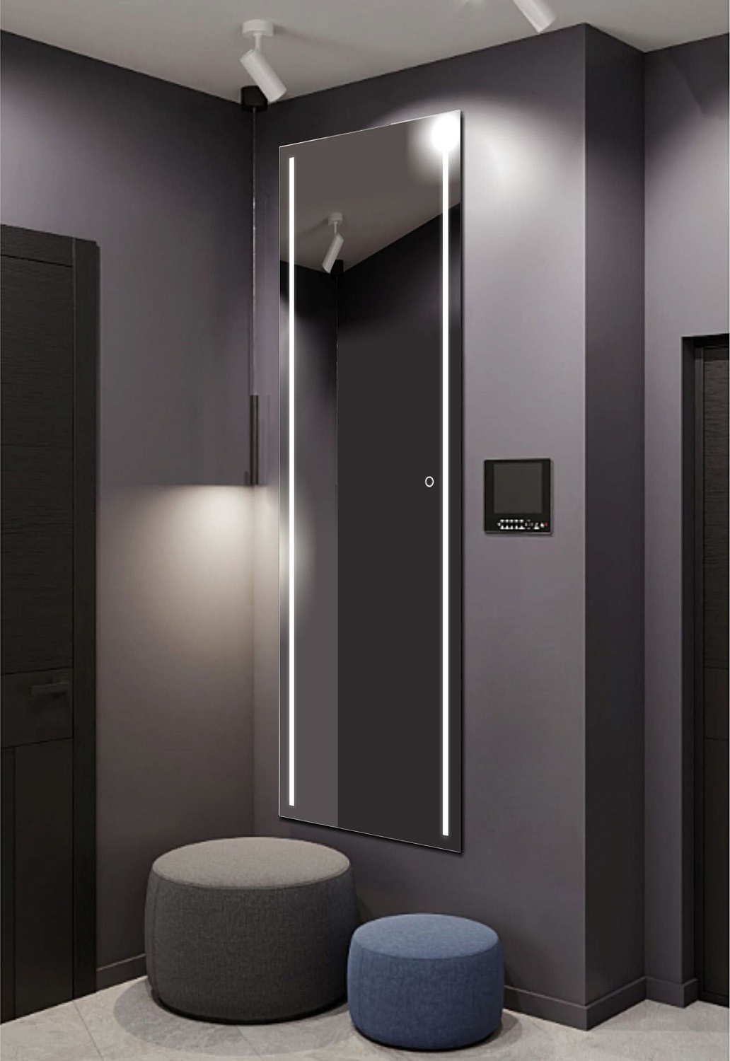 Прямоугольное зеркало с подсветкой А052К Прямоугольное зеркало с подсветкой А052К